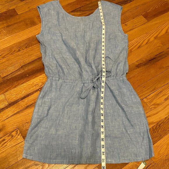 Soft Joie Casual sky Blue  Sleeveless Dress has pockets Size M - Picture 6 of 6